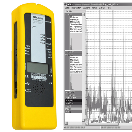3D анализатор магнитных полей низкой частоты Gigahertz-Solutions NFA30M_analyzer_magnetic_fields_of_low_frequency_nf_gigahertz_solutions_nfa_30_m_emr_protection